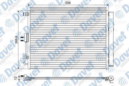 VALEO 822598 Klima Radyatoru Komple Hyundai I30 Kia Ceed 12- Elantra 11-  ####